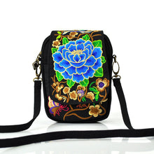 Load image into Gallery viewer, Ethnic Style Bag Small Bag Women&#39;s New Mini Diagonal Canvas Small SquareFlower Versatile Mobile Phone Coin Purse