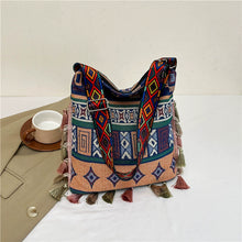Load image into Gallery viewer, Tibetan Ethnic Style Bag Large Capacity Bohemian Shoulder Messenger Bag