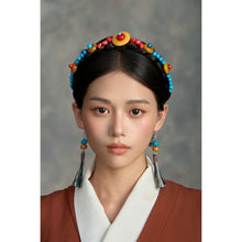 Load image into Gallery viewer, Tibetan Fringed Earrings 925 Sterling Silver Ear Hooks Niche Retro Ethnic Style Jewelry