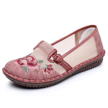 Load image into Gallery viewer, The Breathable Mesh Comfortable Casual Ethnic Style Embroidered Shoes for Middle and Elderly Mom