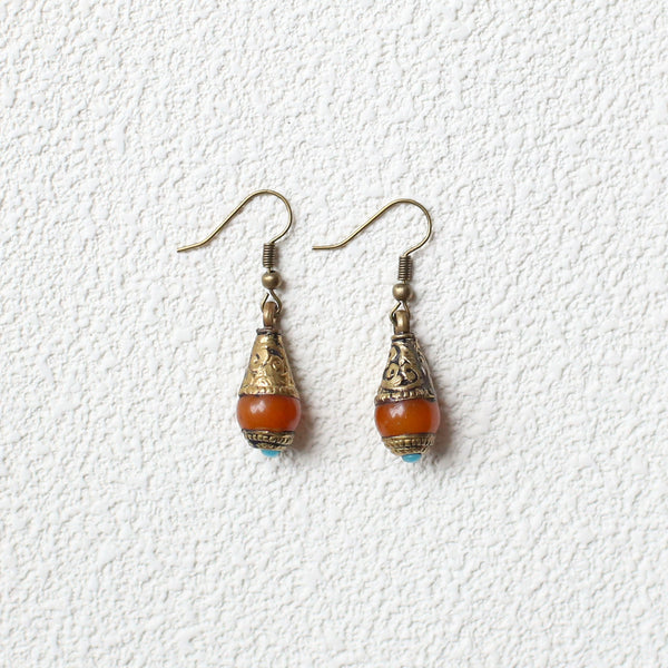 Nepalese Beeswax Earrings, Tibetan Niche Retro Ethnic Jewelry Earrings