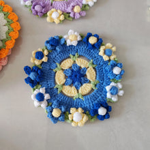 Load image into Gallery viewer, Hand Crocheted Wool Lily of The Valley Coaster Thermal Insulation Pad Small Bouquet for Girls Gifts