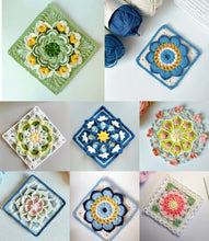 Load image into Gallery viewer, Hand-crocheted Small Daisy Coasters, Anti-scalding and Heat-insulating Cushions, Wool Coasters, Gifts for Girlfriends, Flower Slices in Large Quantities