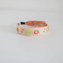 Load image into Gallery viewer, Vintage Ethnic Style Cotton and Linen Embroidery Floral Garland Pattern Fabric Lace Exquisite Headband Bohemian Headdress Head Buckle
