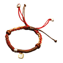 Load image into Gallery viewer, All Hand-woven Tibetan Hand Rope Wenwan Bracelet Hand Rub Cotton Rope Braided Rope Ethnic Style Meaning Hand Decoration Adjustable