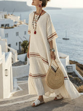 Load image into Gallery viewer, Summer Elegant Large Size Printing Long Pendulum Dress
