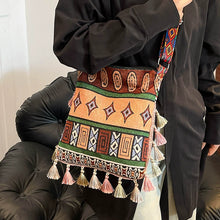 Load image into Gallery viewer, Tibetan Ethnic Style Bag Large Capacity Bohemian Shoulder Messenger Bag