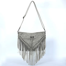 Load image into Gallery viewer, Rivet Soft Leather Trend Casual Rivet Tassel Bag Single Shoulder Diagonal Cross Women&#39;s Bag