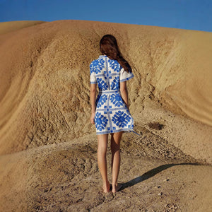 Spot Summer Casual Women's Fashion Printed Strap Dress
