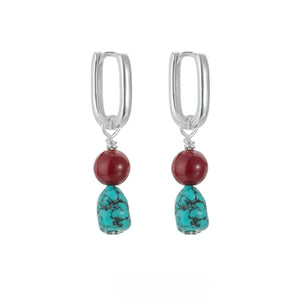 Earrings Niche Design Tibetan Earrings for Men and Women Couples