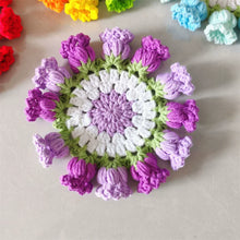 Load image into Gallery viewer, Hand Crocheted Wool Lily of The Valley Coaster Thermal Insulation Pad Small Bouquet for Girls Gifts