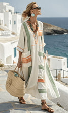 Load image into Gallery viewer, Summer Elegant Large Size Printing Long Pendulum Dress