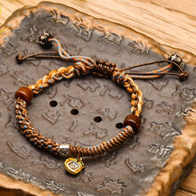 Load image into Gallery viewer, All Hand-woven Tibetan Hand Rope Wenwan Bracelet Hand Rub Cotton Rope Braided Rope Ethnic Style Meaning Hand Decoration Adjustable