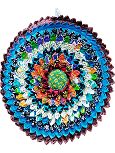 New Ethnic Style Handmade Round Fabric Seat Cushion Washable Cotton and Linen Tatami Mat Futon Splicing Garden Chair Cushion