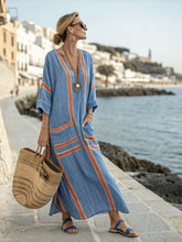 Load image into Gallery viewer, Summer Elegant Large Size Printing Long Pendulum Dress