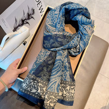 Load image into Gallery viewer, Paisley Red Cashew Bohemian Cotton and Linen Scarf Female Mori Versatile Sun Protection Warm Shawl Summer