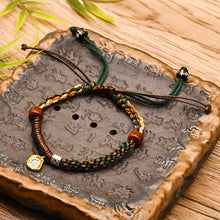 Load image into Gallery viewer, All Hand-woven Tibetan Hand Rope Wenwan Bracelet Hand Rub Cotton Rope Braided Rope Ethnic Style Meaning Hand Decoration Adjustable
