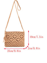 Load image into Gallery viewer, Knitted Bag Women's 2025 New Fashion Versatile Shoulder Messenger Bag Casual High-end Woven Straw Bag