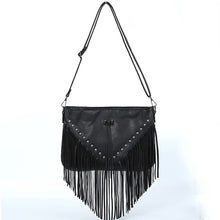 Load image into Gallery viewer, Rivet Soft Leather Trend Casual Rivet Tassel Bag Single Shoulder Diagonal Cross Women&#39;s Bag