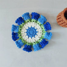 Load image into Gallery viewer, Hand Crocheted Wool Lily of The Valley Coaster Thermal Insulation Pad Small Bouquet for Girls Gifts
