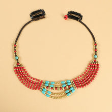 Load image into Gallery viewer, Original Design Retro Exotic Tibetan Nepalese Necklace Hand-woven Ethnic Style Multi-layer Forehead Headdress for Women