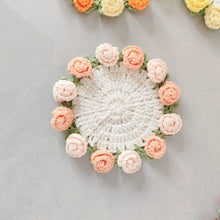 Load image into Gallery viewer, Hand Crocheted Wool Lily of The Valley Coaster Thermal Insulation Pad Small Bouquet for Girls Gifts