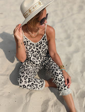 Load image into Gallery viewer, Summer New Leopard Print Loose Casual Strap Jumpsuit