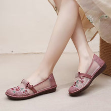 Load image into Gallery viewer, The Breathable Mesh Comfortable Casual Ethnic Style Embroidered Shoes for Middle and Elderly Mom