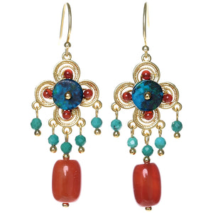 New Original Design Is Classic, Fashionable, Red, Exquisite, Elegant Earrings, Slimming Earrings, and Ear Clips for Women