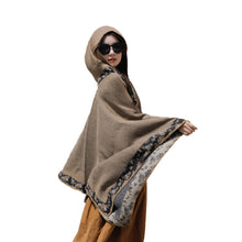 Load image into Gallery viewer, Big Cape, Comfortable Breathable Scarf, Ethnic Style Shawl Cape