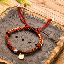 Load image into Gallery viewer, All Hand-woven Tibetan Hand Rope Wenwan Bracelet Hand Rub Cotton Rope Braided Rope Ethnic Style Meaning Hand Decoration Adjustable