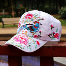 Load image into Gallery viewer, Ethnic Style Embroidered Baseball Hat Spring/Summer Travel Sun Hat Half Top Sun Hat