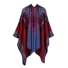 Load image into Gallery viewer, Ethnic Style Retro Totem Warm Shawl Scarf Large Neck Cape