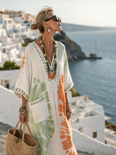 Load image into Gallery viewer, Summer Elegant Large Size Printing Long Pendulum Dress