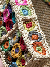 Load image into Gallery viewer, New Niche Design Shoulder Messenger Bag Colorful Raffia Hand-woven Mobile Phone Bag