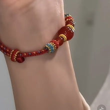 Load image into Gallery viewer, Red Agate Hand Braided Rope Jade Bracelet Red Rope Gift Auspicious Agate Hand Rope