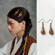 Load image into Gallery viewer, Nepalese Beeswax Earrings, Tibetan Niche Retro Ethnic Jewelry Earrings