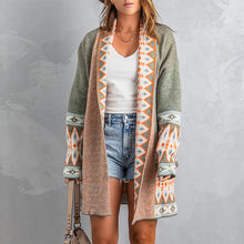 Load image into Gallery viewer, Boho Style Printed Cardigan Jacket Women Autumn and Winter New Cardigan Jacket