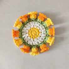 Load image into Gallery viewer, Hand Crocheted Wool Lily of The Valley Coaster Thermal Insulation Pad Small Bouquet for Girls Gifts
