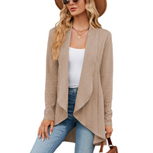 Load image into Gallery viewer, Autumn and Winter New Long sleeved Solid Color Loose Cardigan Top Women&#39;s Knitted Coat