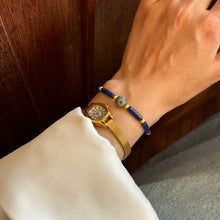 Load image into Gallery viewer, Original Tibetan Handmade Braided Rope Natural Lapis Lazuli Blue Nepalese Bracelet