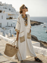 Load image into Gallery viewer, Summer Elegant Large Size Printing Long Pendulum Dress