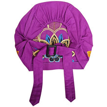 Load image into Gallery viewer, Ethnic Style Embroidered Headscarf Hat Single-layer Small Hat Thin Headgear Hat