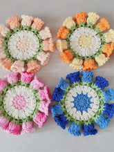 Load image into Gallery viewer, Hand Crocheted Wool Lily of The Valley Coaster Thermal Insulation Pad Small Bouquet for Girls Gifts