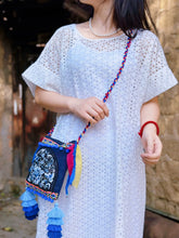 Load image into Gallery viewer, Ethnic Style Embroidered Diagonal Hanging Small Bag, Fringed Bag, Ancient Style Embroidered Bag