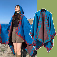 Load image into Gallery viewer, Big Cape, Comfortable Breathable Scarf, Ethnic Style Shawl Cape