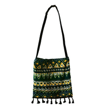 Load image into Gallery viewer, Original Ethnic Style Single Shoulder Bag with Tassel Retro Art Cross Shoulder Bag with Bohemian Style Fabric Bag