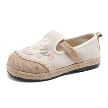 Load image into Gallery viewer, Elegant Embroidered Linen Shoes 2026 Spring New Cotton and Linen Shoes, Breathable and Comfortable Ethnic Style Women's Shoes