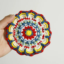Load image into Gallery viewer, Non-slip Hand-woven Exquisite Large Coaster Sweet Wool Crocheted Vase Mat New Handmade Knitted Flower