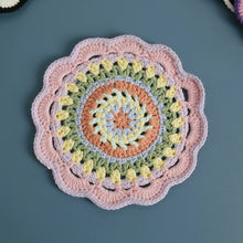 Load image into Gallery viewer, Non-slip Hand-woven Exquisite Large Coaster Sweet Wool Crocheted Vase Mat New Handmade Knitted Flower